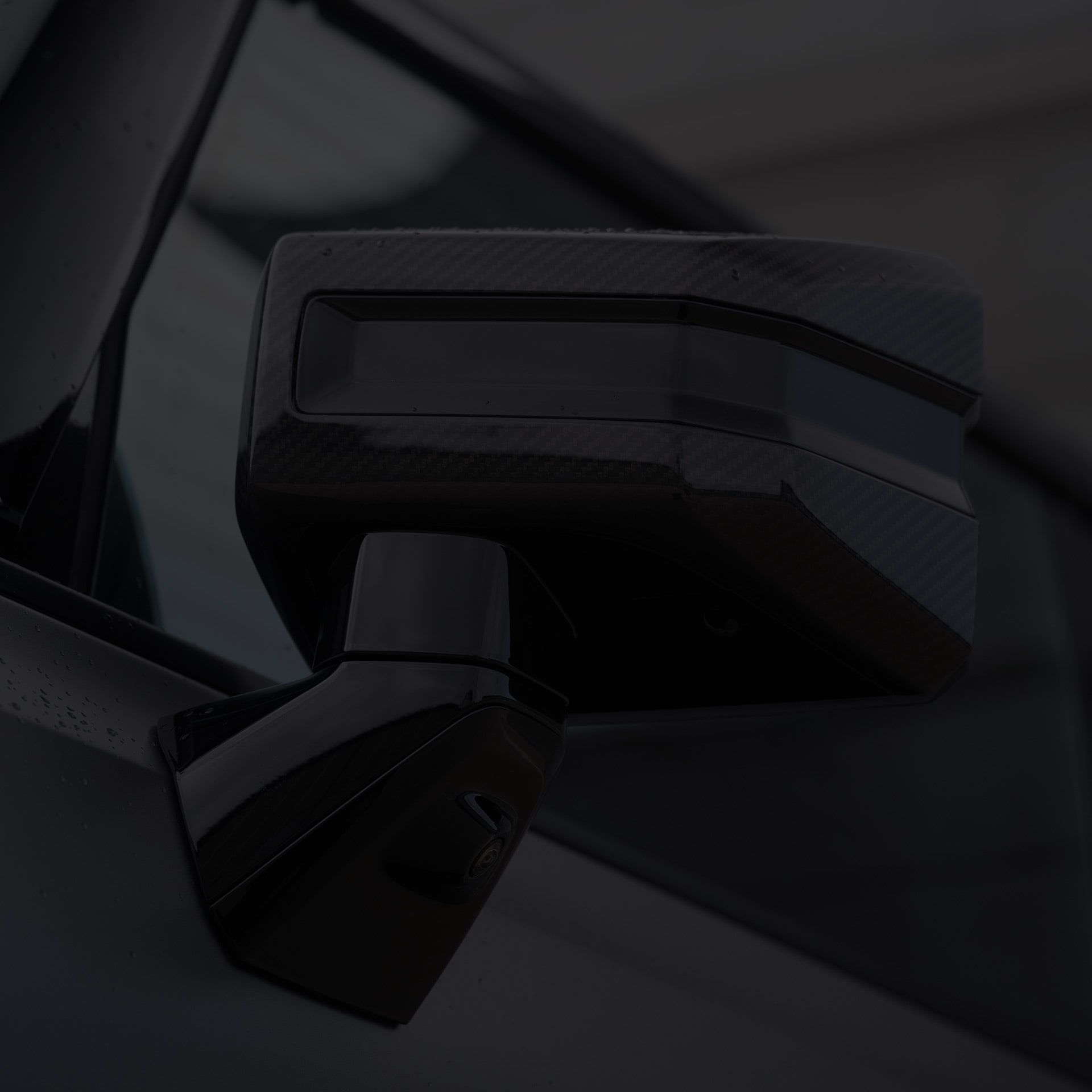 Backside of the Side Mirror of the 2026 GMC Hummer EV Pickup Truck.