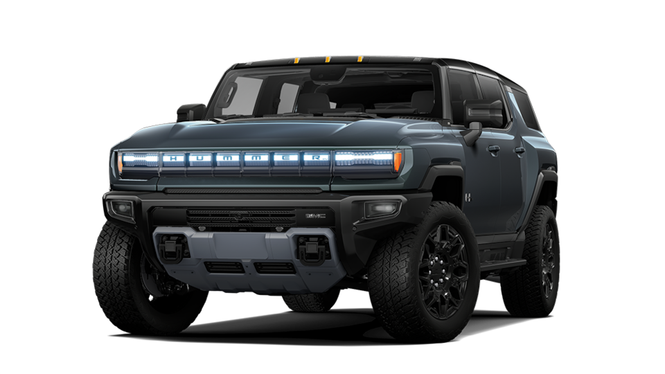 Front Three-Quarters View of a 2026 GMC Hummer EV SUV.