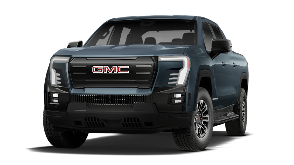 Vue latérale avant du GMC Sierra EV Élévation 2026.