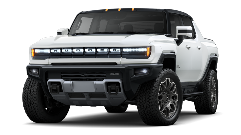 2024 Hummer EV Edition 1 pickup truck in Interstellar White.