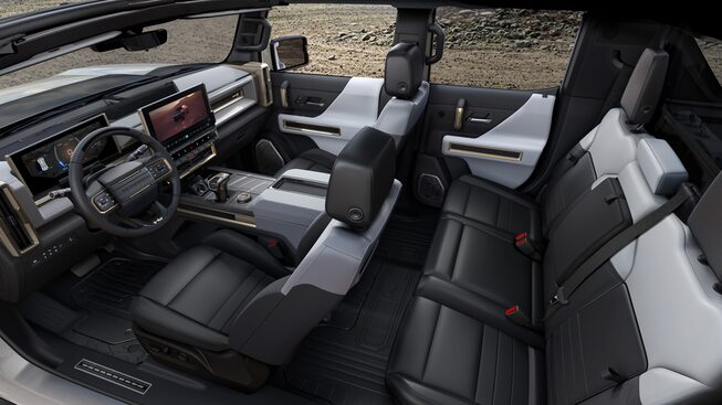 GMC Hummer EV: Side interior profile.