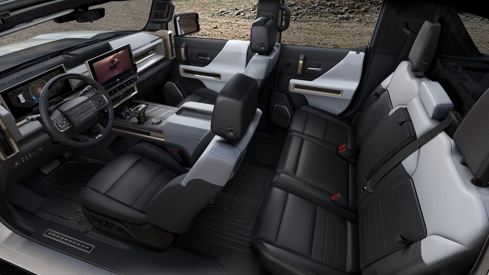 The Hummer EV with Lunar Horizon interior.