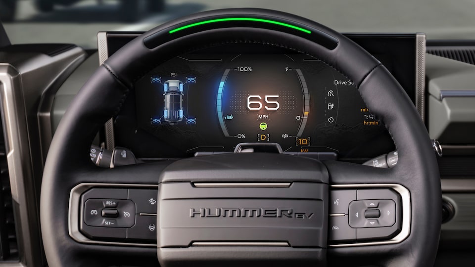 The Hummer EV SUV with Super Cruise.