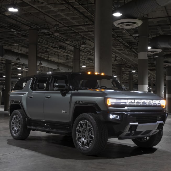 Right profile view of the HUMMER EV.