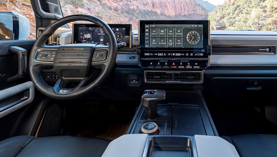 High-Definition screen of the GMC Hummer EV.