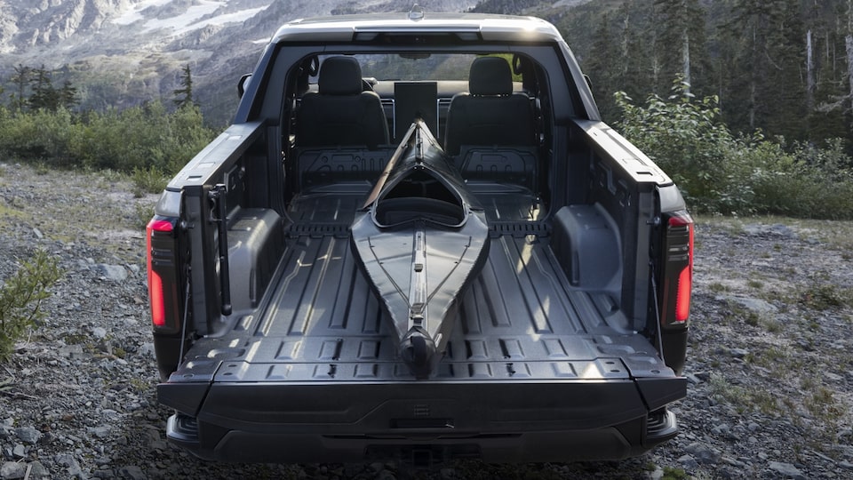 The versatility of the GMC Sierra EV Denali on full display.