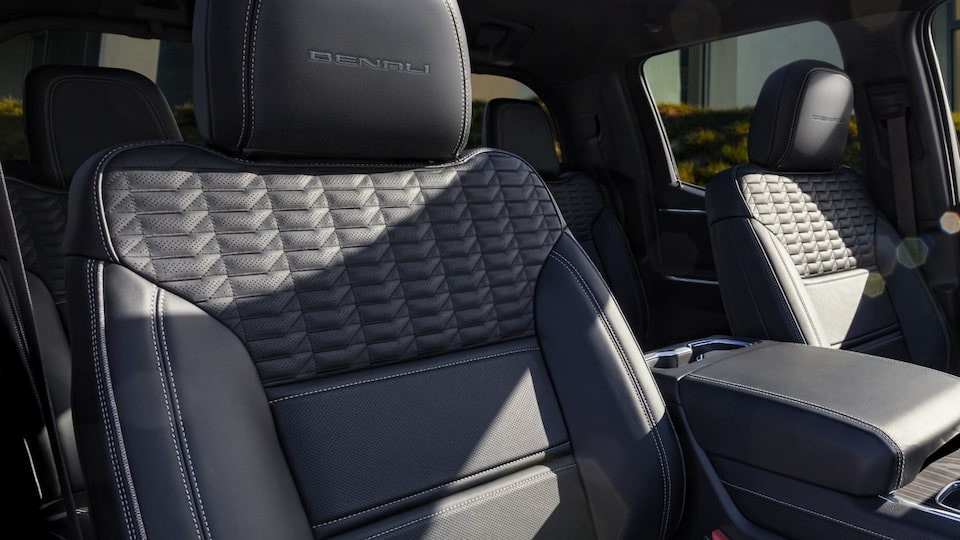 Front seating overview of the GMC Sierra EV Denali Edition 1.