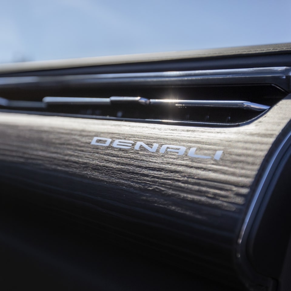 Unique design etched on the interior of Sierra EV Denali.