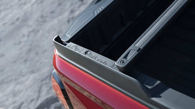 2023 Canyon's Integrated Tailgate Storage System.
