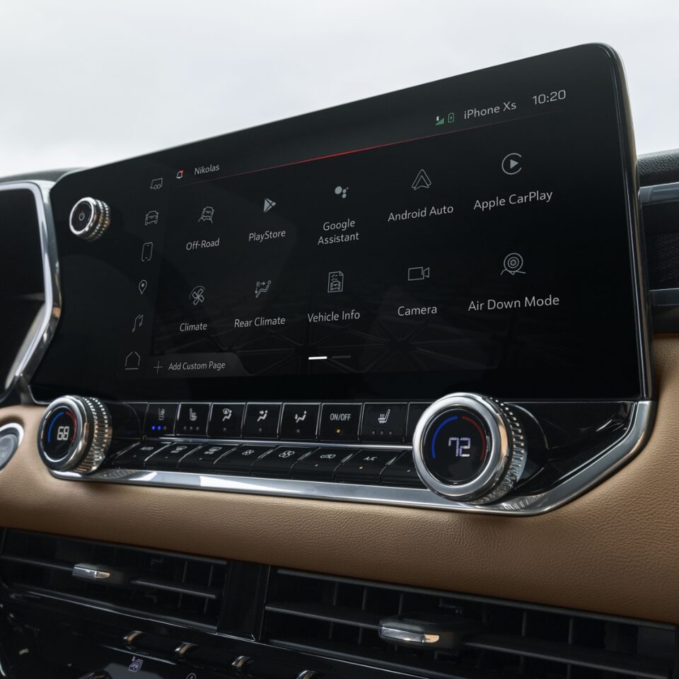 2023 Canyon ATX infotainment system.