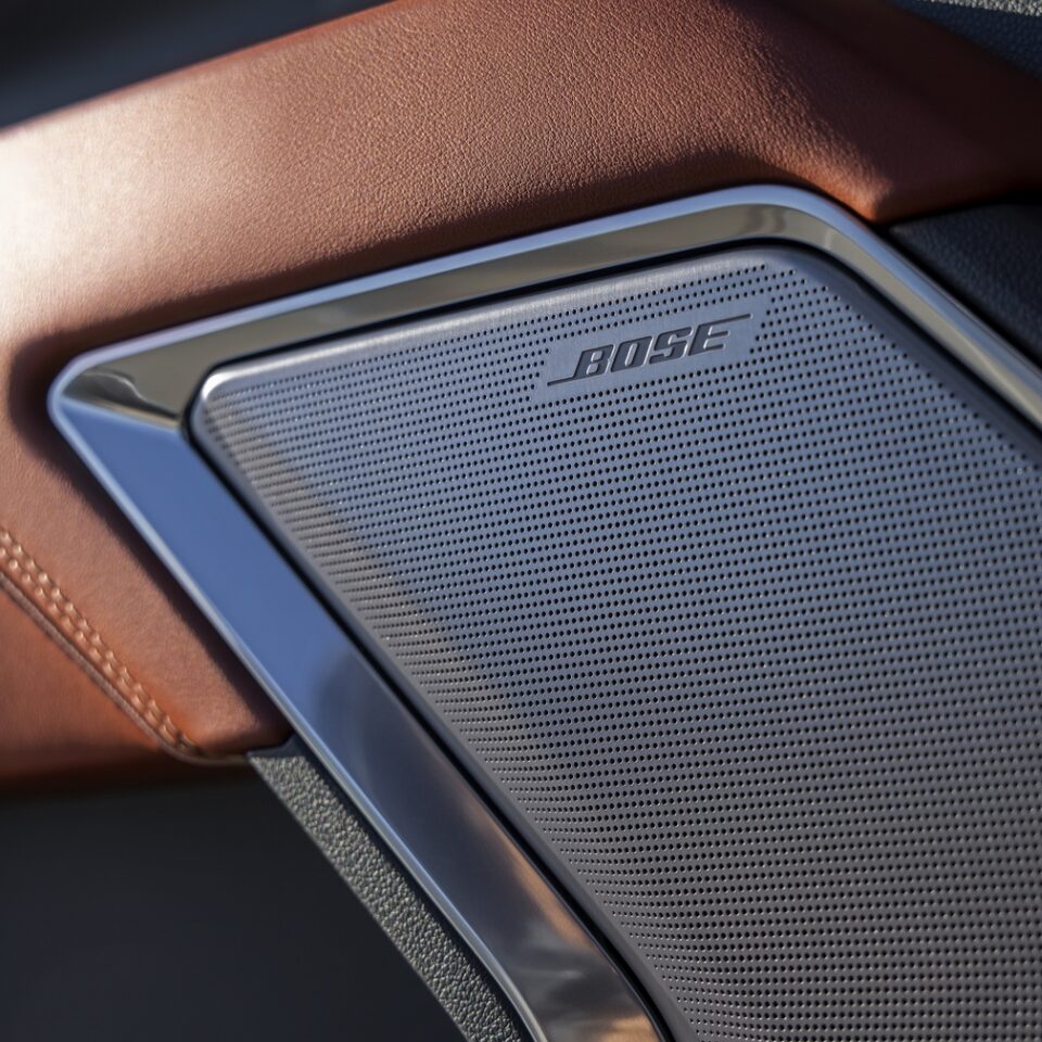 Bose Premium Series speaker with Centerpoint Surround Sound built into the 2024 Sierra HD Denali Ultimate.