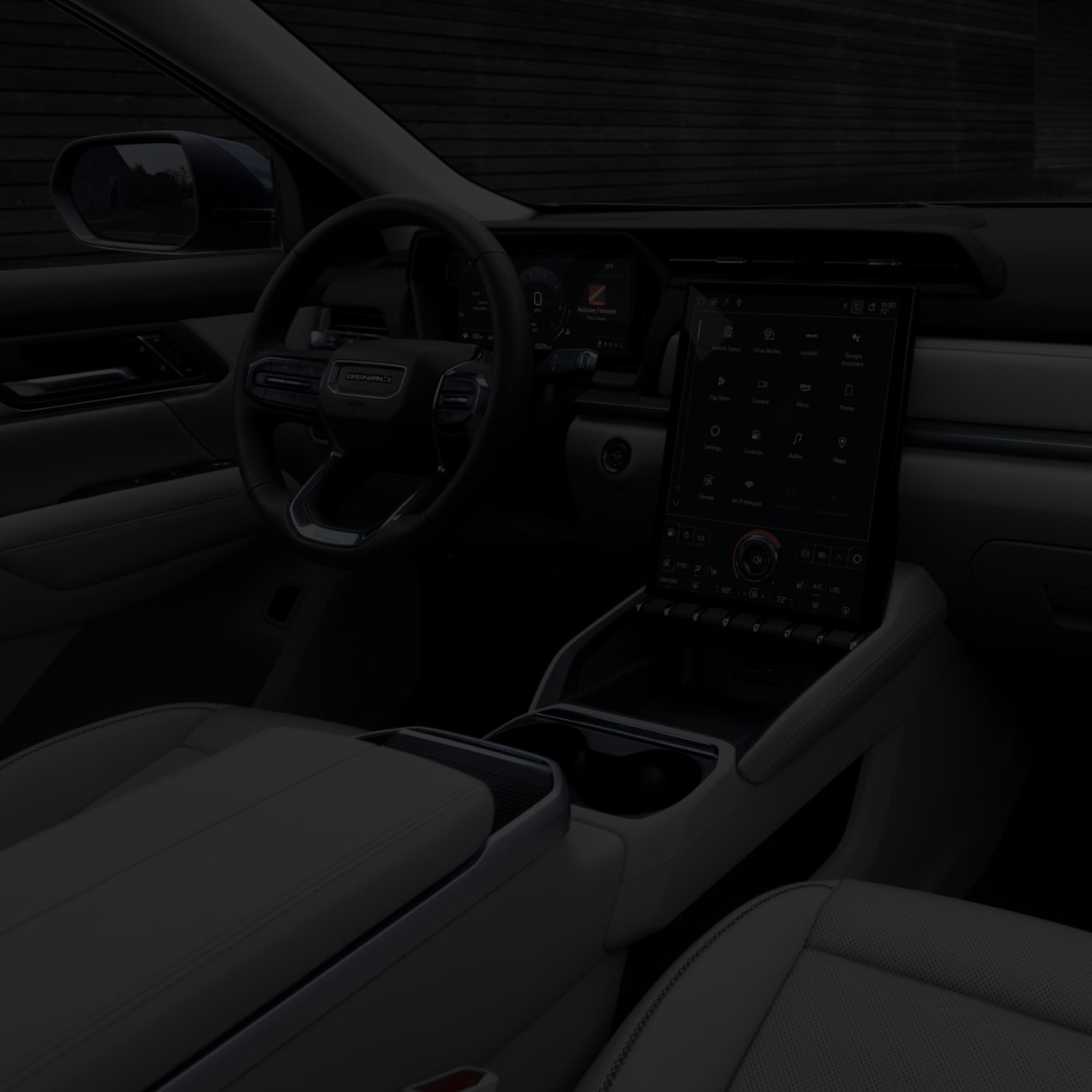 Front passenger's view of the interiors on the 2025 Terrain.
