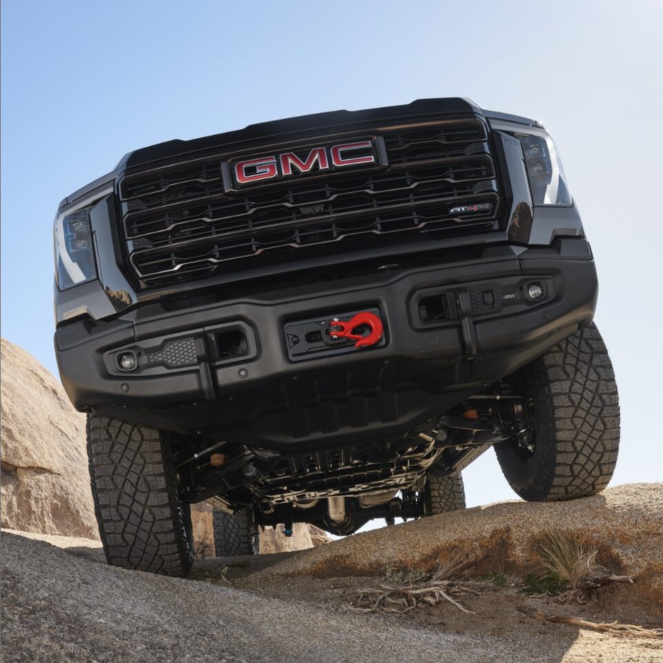 Under the 2024 Sierra HD AT4X AEV Edition.