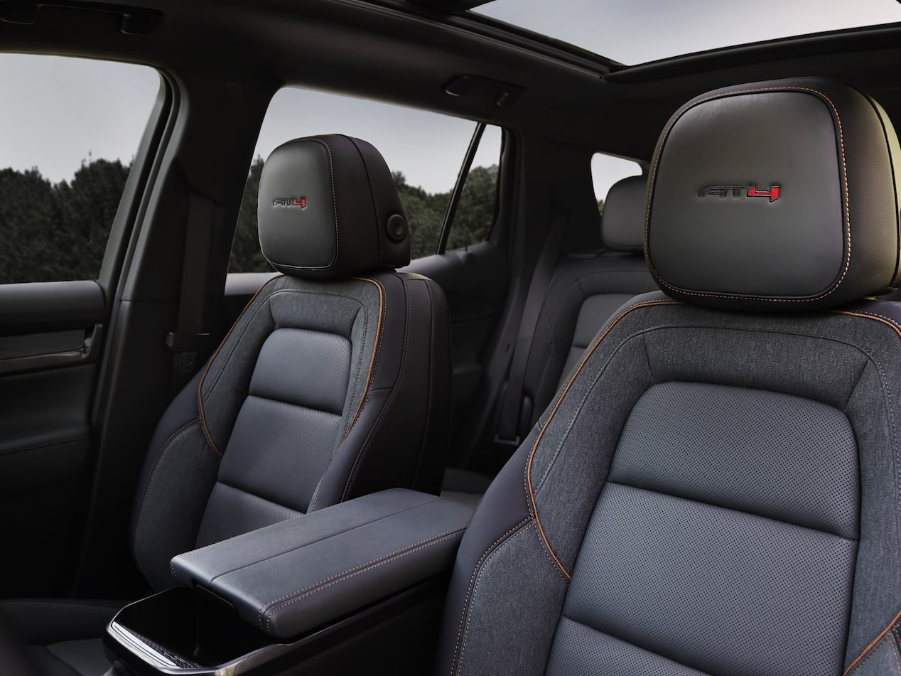 Spacious and luxurious interiors inside the 2025 GMC Terrain AT4.