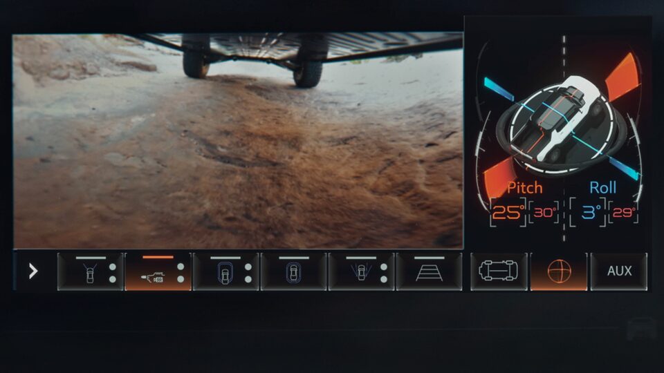 Hummer EV's UltraVision with underbody cameras.