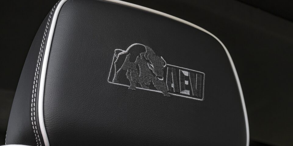 Appuie-tête du GMC Sierra AT4X édition AEV 2023.