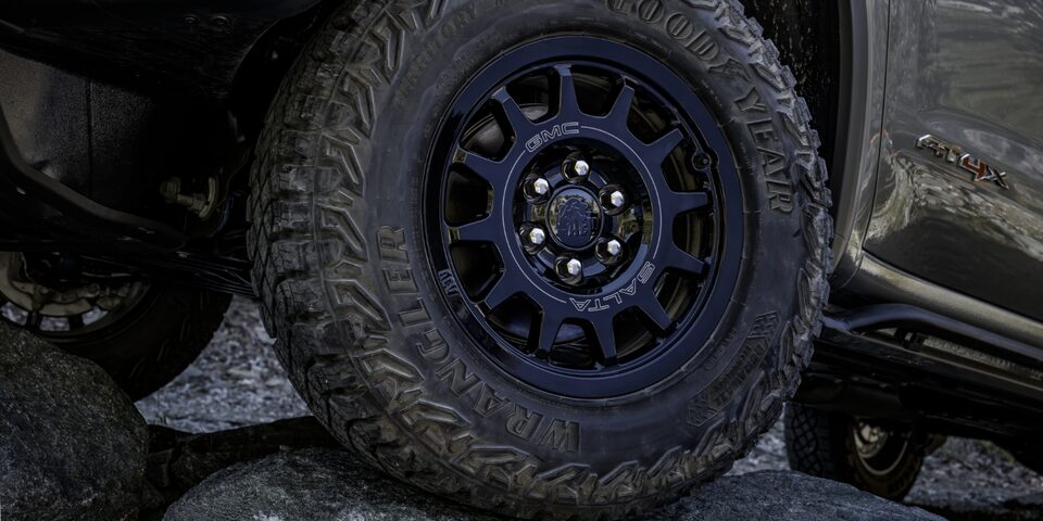 Sierra AT4X AEV Edition wheel.