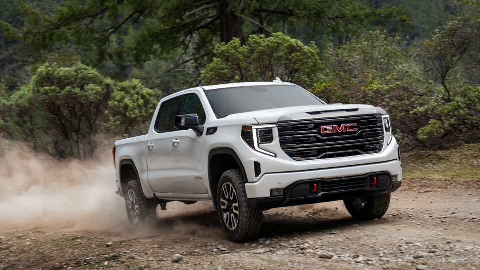 2022 Sierra 1500 AT4 driving off-road.