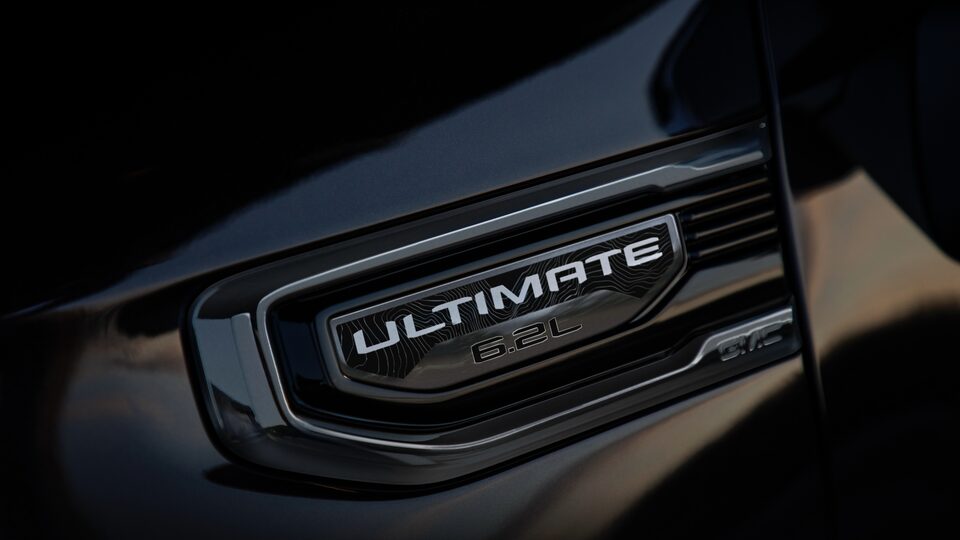 2022 GMC Sierra Ultimate Badge.