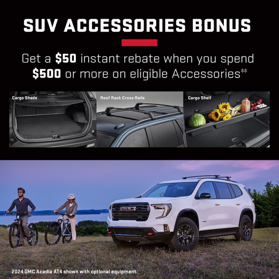 Find all your GMC vehicle accessories in one place.
