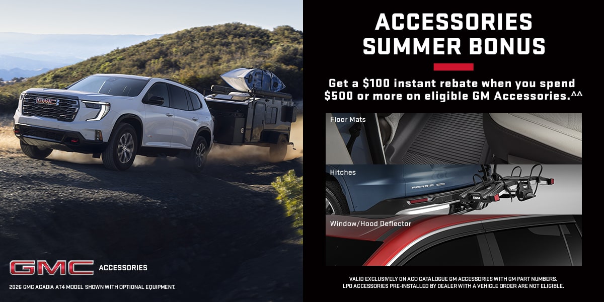 Find all your GMC vehicle accessories in one place.