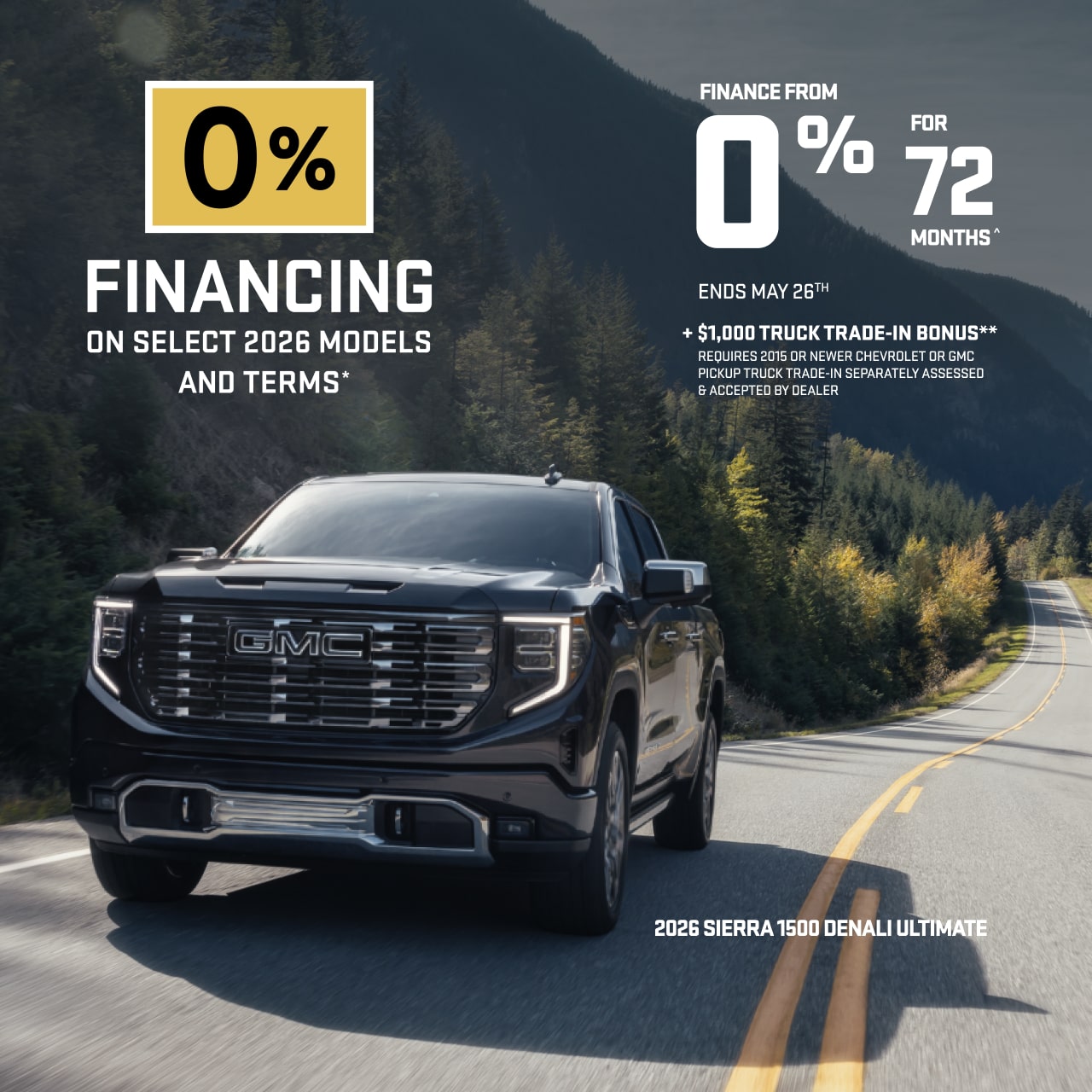 2026 Sierra 1500 Pro Graphite WITH 5.3L V8 ENGINE, 2" LIFT, AND OFF-ROAD SUSPENSION
