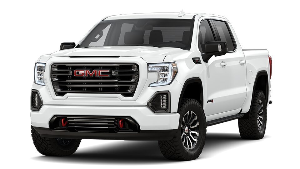 2022 GMC Sierra 1500 AT4 in Summit White.