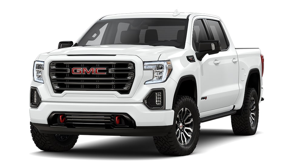 Sierra 1500 AT4X 2022 en blanc sommet.
