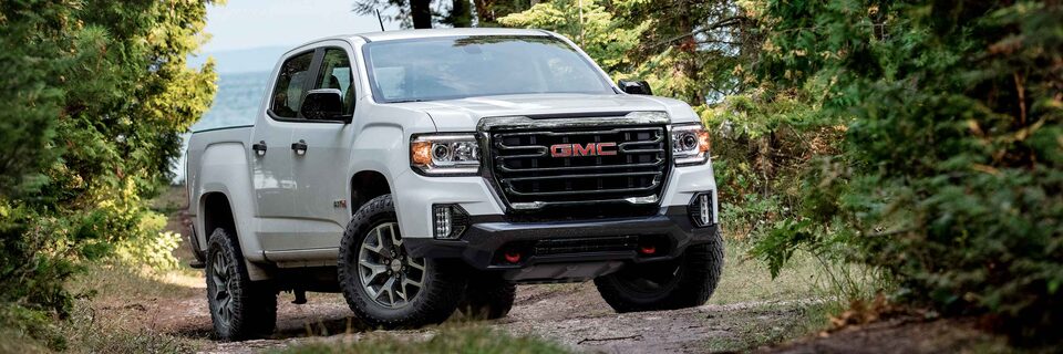 2021 Canyon AT4 driving off-road.