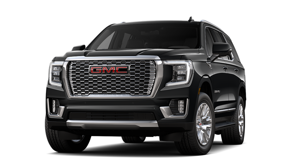 GMC Yukon Denali 2023 en couleur Hudson métallisé.