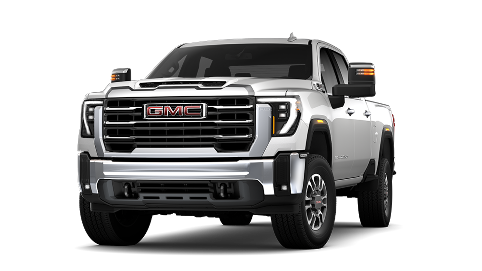 Model of the 2025 GMC Sierra HD SLT.