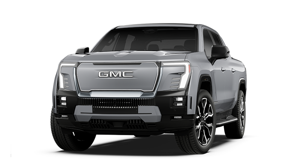 Front-side view of the GMC Sierra EV Denali.