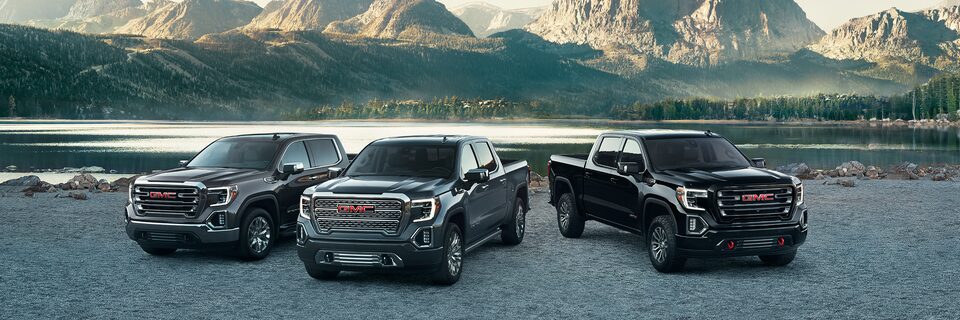 Versions du camion pick-up poids lourd GMC Sierra HD 2019.