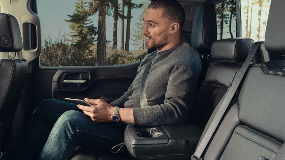 2022 GMC Sierra 1500 back seat.