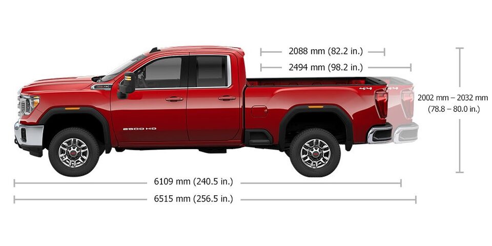 2023 Sierra 2500HD Double Cab Specs.