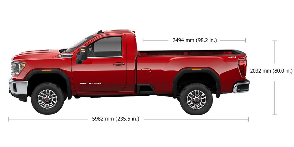 2023 Sierra 2500HD Regular Cab Specs.
