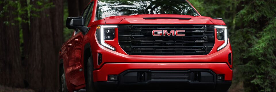 Front profile view of the 2023 GMC Sierra 1500.