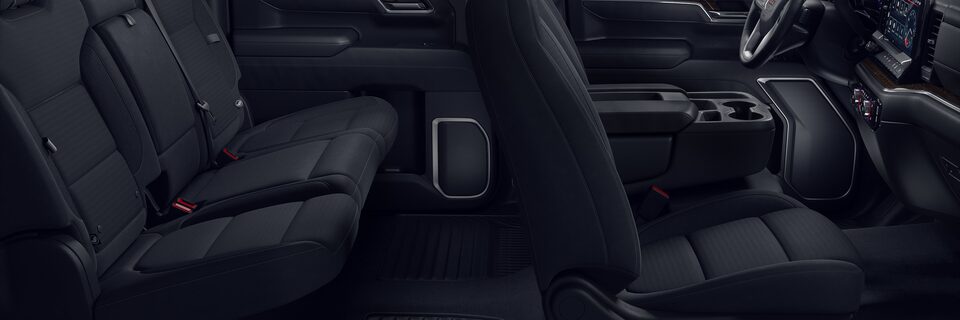 2023 GMC Sierra 1500 Elevation interior seating side profile view.