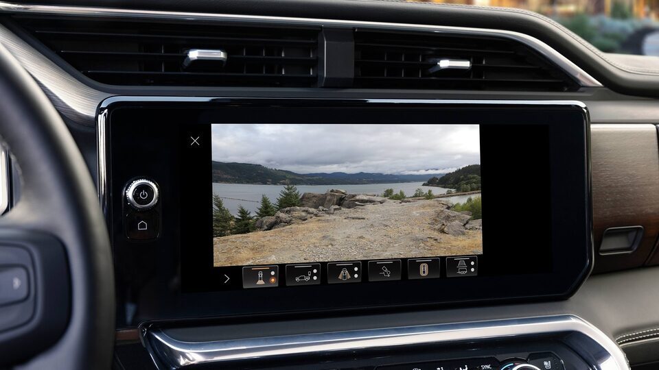 2023 GMC Sierra camera views.