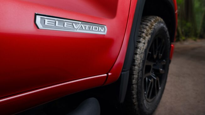 Sierra 1500 Elevation badging.