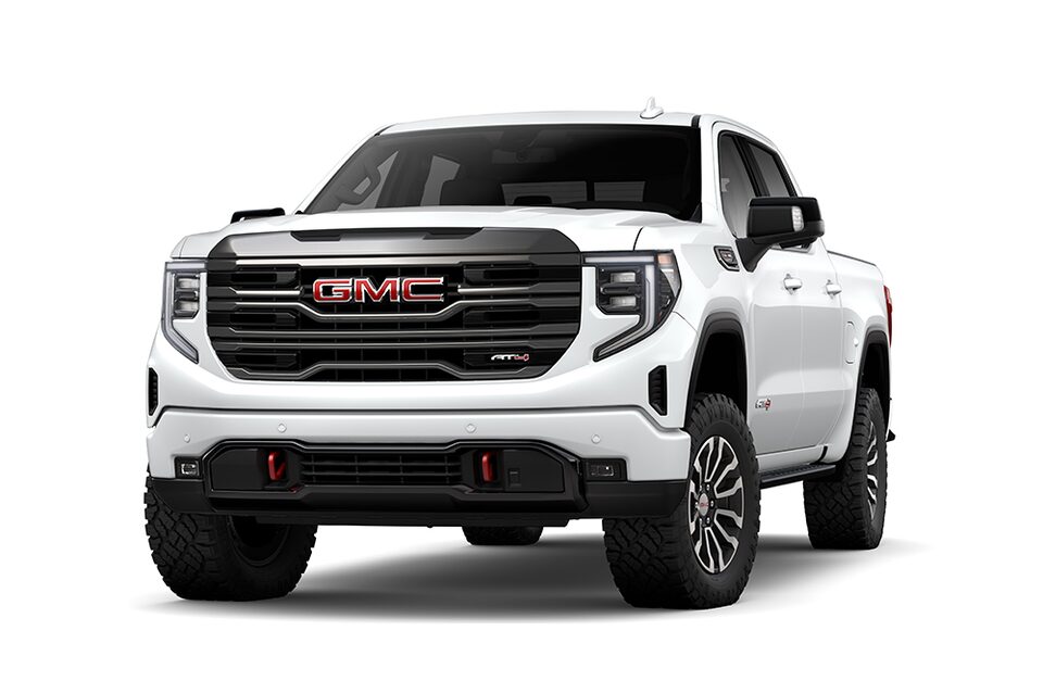 2023 Sierra 1500 AT4 Short Bed Crew Cab in Summit White.