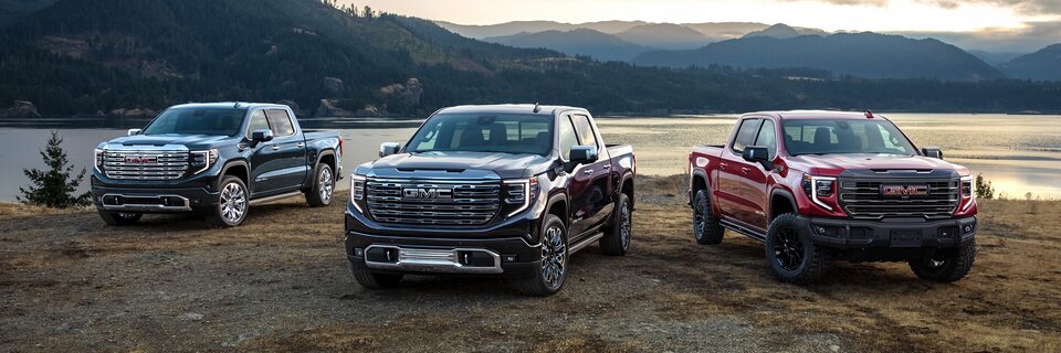 2023 GMC Sierra 1500 line of light-duty pickup trucks.