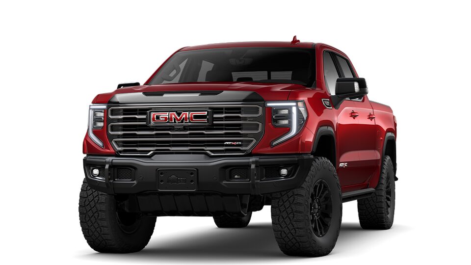 2023 Sierra 1500 AT4X Short Bed Crew Cab in Cayenne Red Tintcoat.