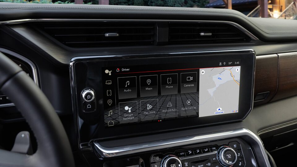 GMC Sierra 2023 avec Google Play.