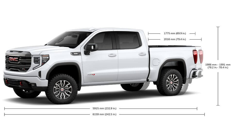 2023 Sierra 1500 AT4 Crew Cab specs.