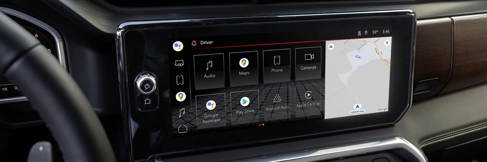 GMC Sierra Denali 2023 avec Google Play.