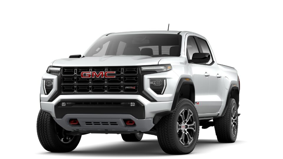 GMC Canyon AT4 2023 en blanc sommet.