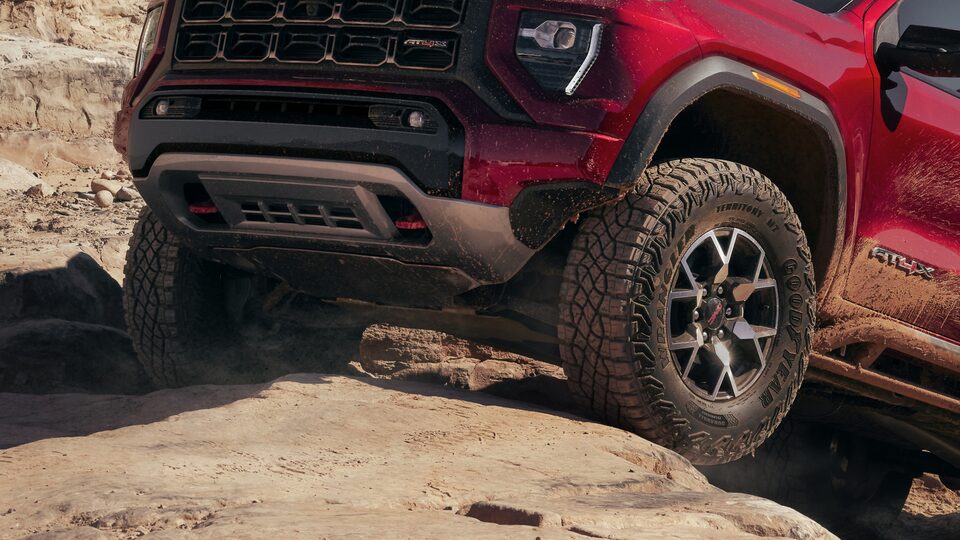 2023 GMC Canyon AT4X skid plate.