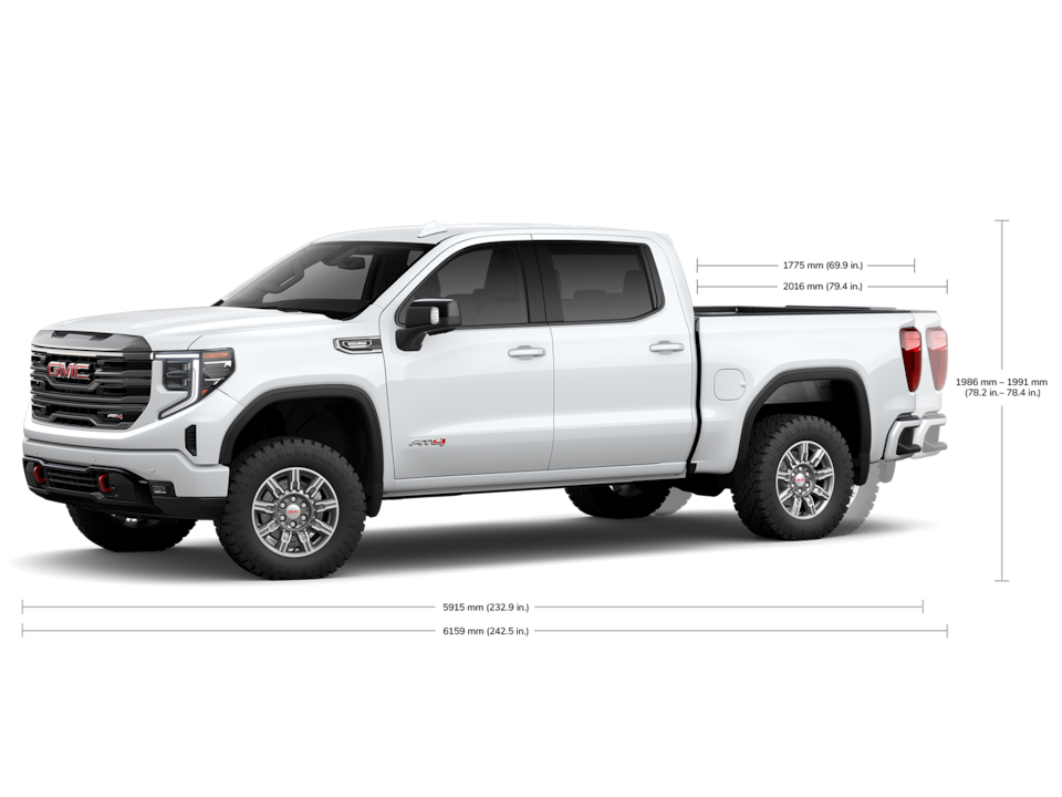 2024 Sierra 1500 AT4 Crew Cab specs.