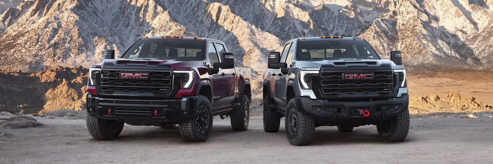 The 2024 GMC Sierra HD AT4X and AT4X AEV Edition.